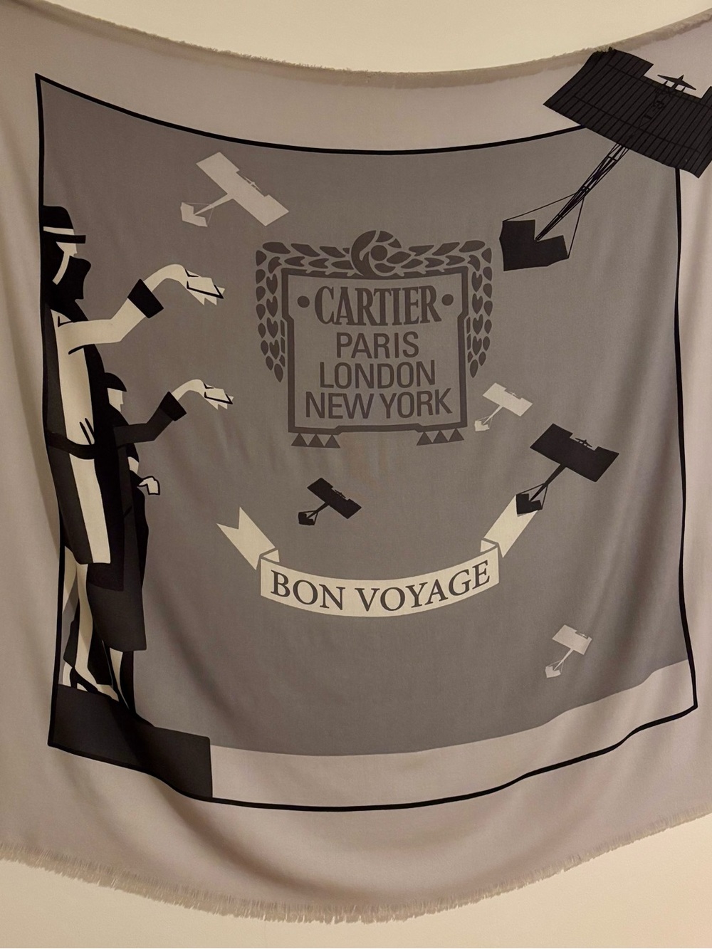 Cartier 'Bon Voyage' Wool Scarf